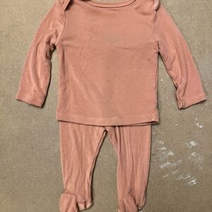 Cozy Modal Baby Outfit in Warm Terracotta